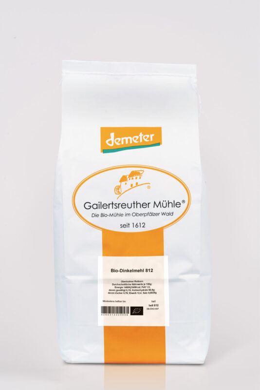 Bio-Dinkelmehl hell Type 812, demeter